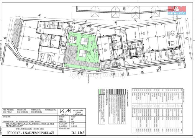 Prodej činžovního domu, Mladá Boleslav, Na kozině, 820 m2