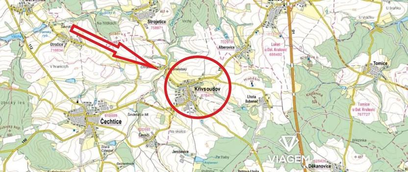 Prodej pozemku pro bydlení, Křivsoudov, 1090 m2