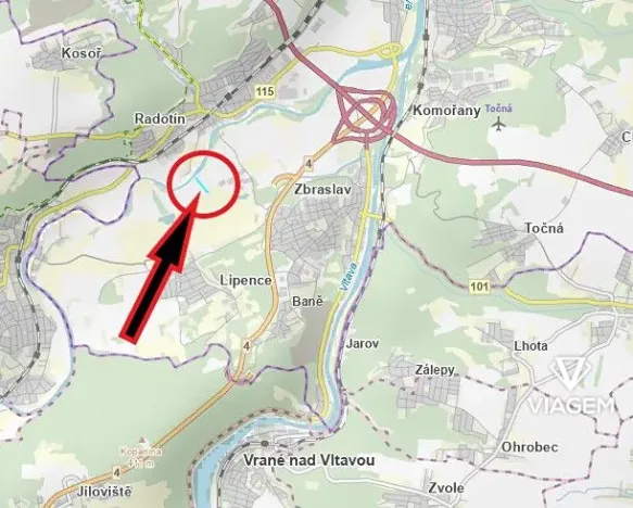 Prodej pole, Praha - Lipence, 6764 m2