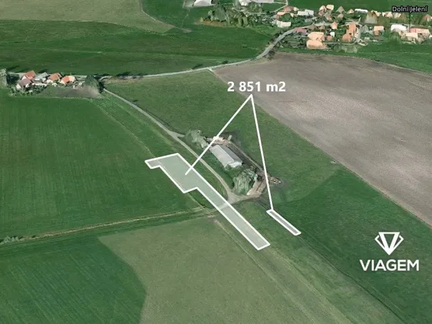 Prodej podílu pole, Horní Jelení, 636 m2