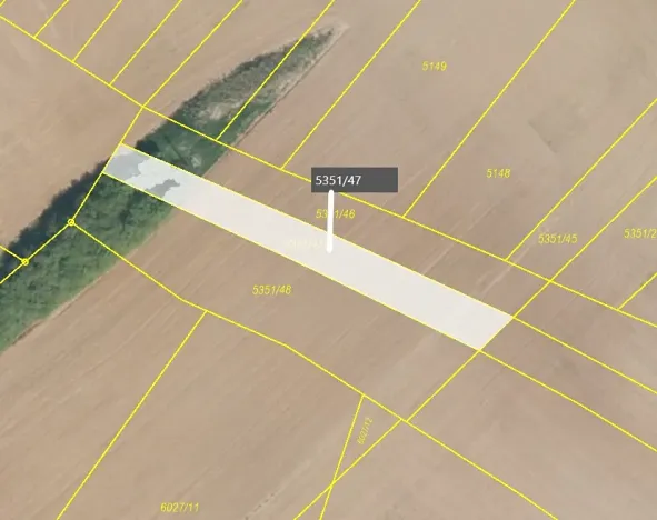 Prodej pole, Jalubí, 518 m2