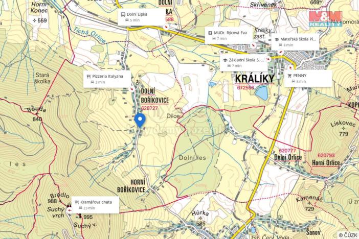 Prodej pozemku pro bydlení, Králíky - Dolní Boříkovice, 1731 m2