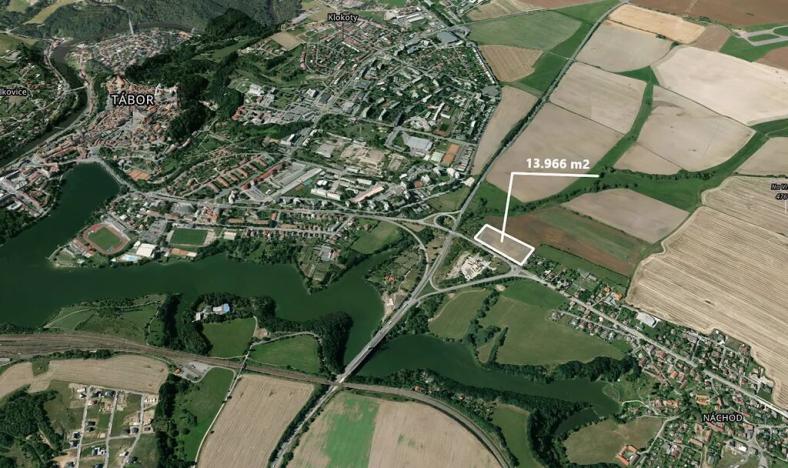 Prodej podílu komerčního pozemku, Tábor, 3305 m2