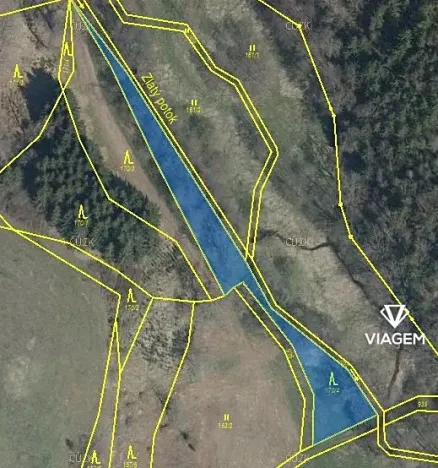 Prodej podílu lesa, Všeruby, 647 m2