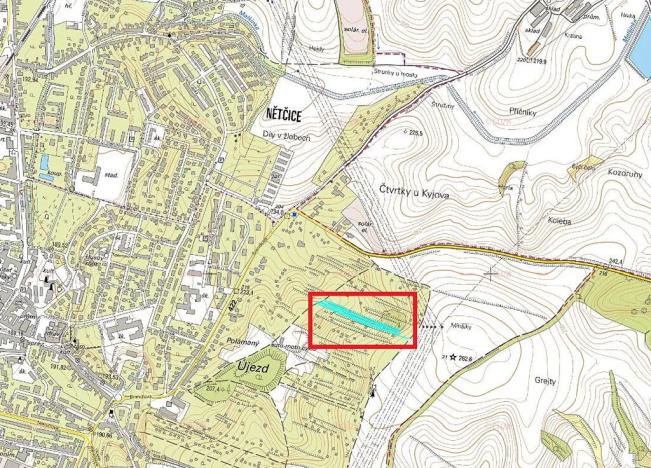 Prodej podílu zahrady, Kyjov, 3767 m2