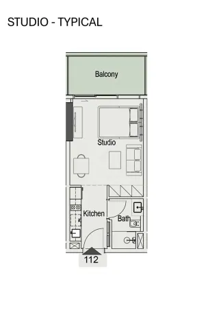 Prodej bytu 1+kk, Dubaj, Spojené arabské emiráty, 73 m2