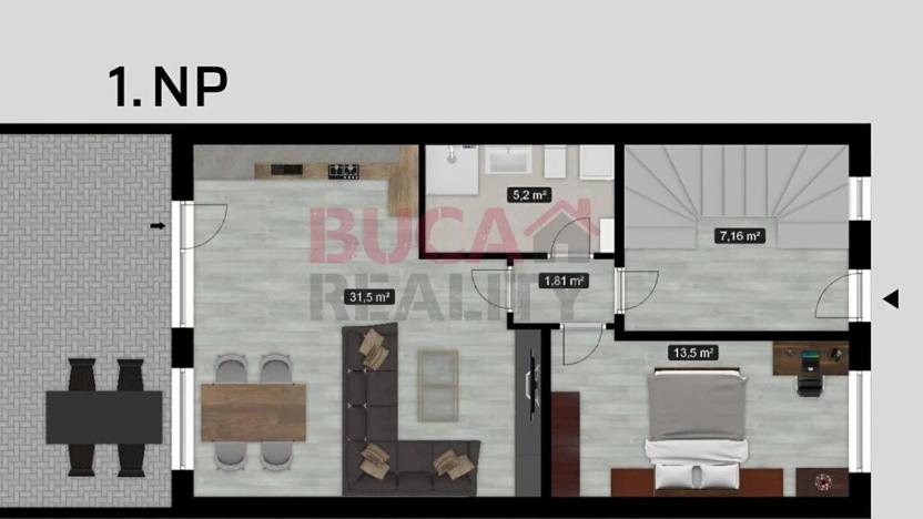 Prodej bytu 2+kk, Kaplice, Polní, 58 m2