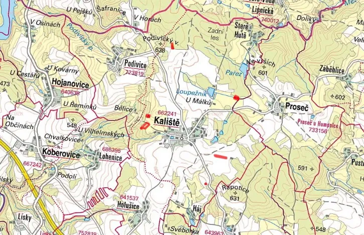 Prodej pole, Kaliště, 21816 m2