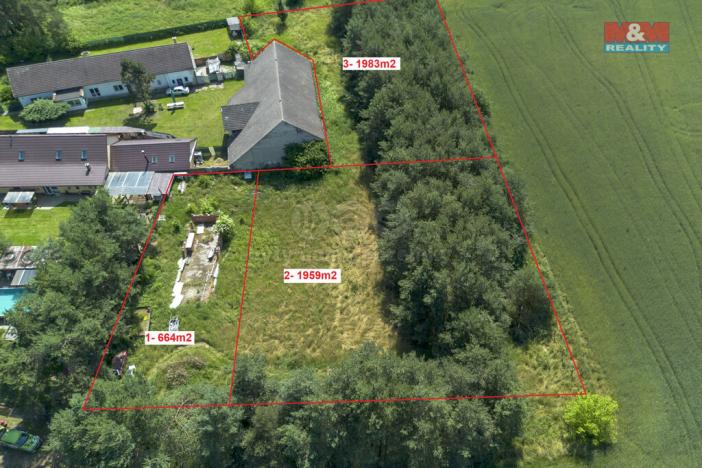 Prodej pole, Svatý Mikuláš - Lišice, 1959 m2