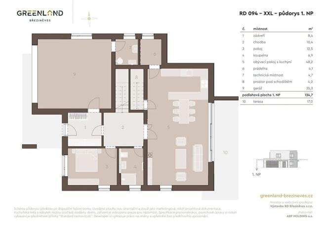 Prodej vily, Praha - Březiněves, Vraní, 242 m2