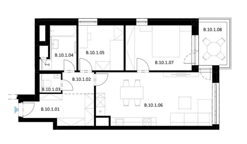Prodej bytu 3+kk, Pardubice, Jozefa Gabčíka, 66 m2