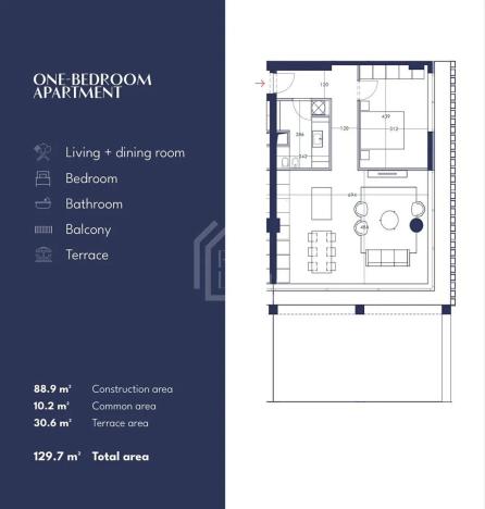 Prodej bytu 1+kk, Vlora, Albánie, 99 m2