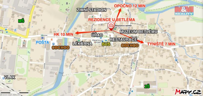 Prodej bytu 3+kk, Třebechovice pod Orebem, Masarykovo náměstí, 93 m2