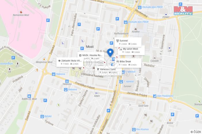 Pronájem bytu 2+1, Most, M. G. Dobnera, 54 m2