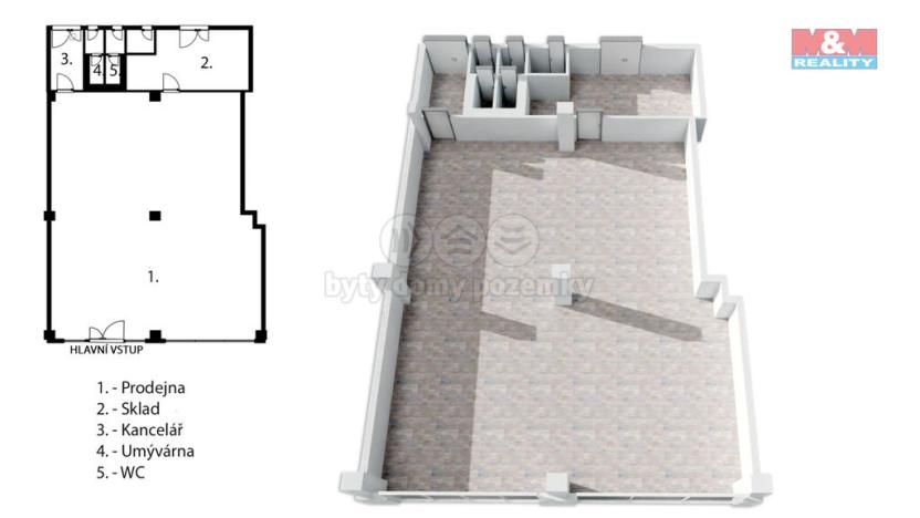 Pronájem obchodního prostoru, Praha - Ruzyně, Žukovského, 202 m2