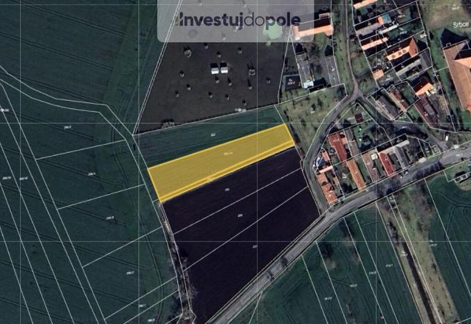 Prodej pole, Okřínek - Srbce, 1020 m2