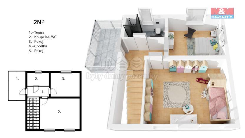 Prodej rodinného domu, Rybitví, Čapkova, 85 m2