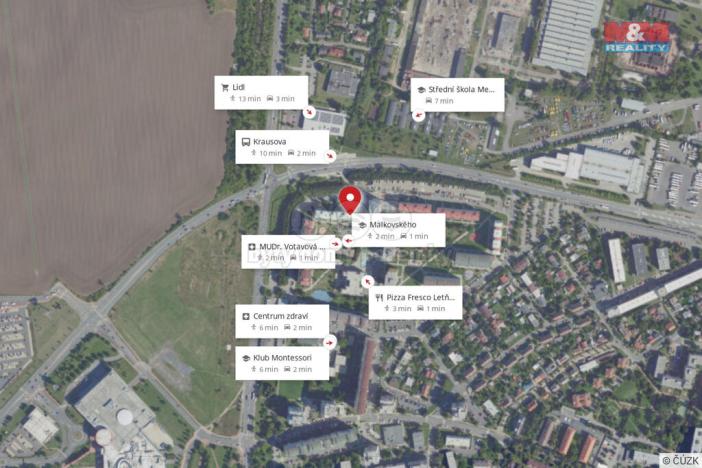 Prodej bytu 3+1, Praha - Letňany, Malkovského, 74 m2