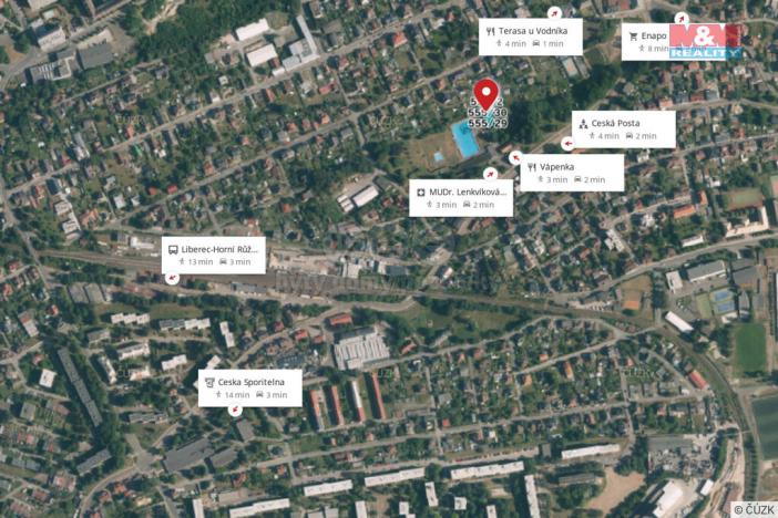 Prodej zahrady, Liberec, U Plovárny, 479 m2