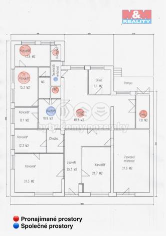 Pronájem obchodního prostoru, Chrudim - Chrudim II, Topolská, 106 m2