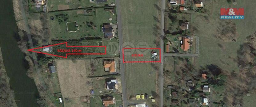 Pronájem louky, Samopše - Přívlaky, 1205 m2