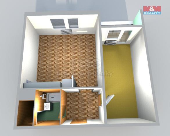 Pronájem bytu 1+1, Česká Lípa, Hradecká, 40 m2