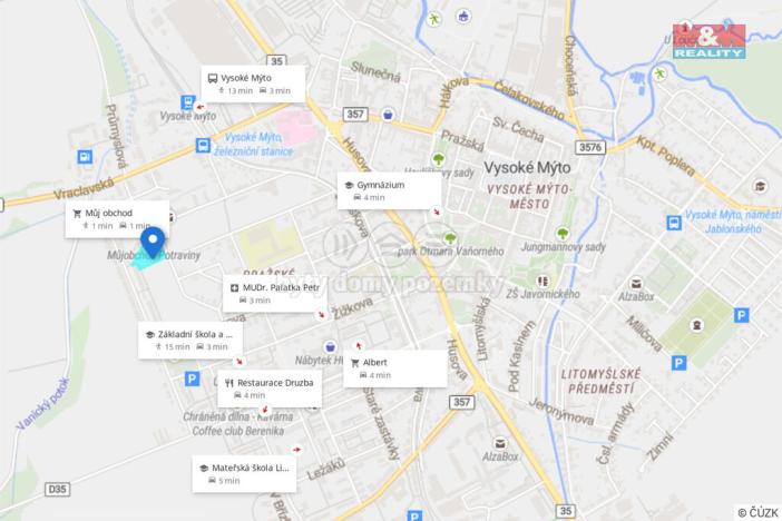 Prodej pozemku pro bydlení, Vysoké Mýto - Vysoké Mýto-Město, 4725 m2