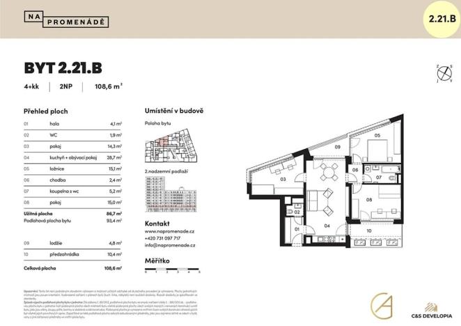Prodej bytu 4+kk, Brno, 93 m2