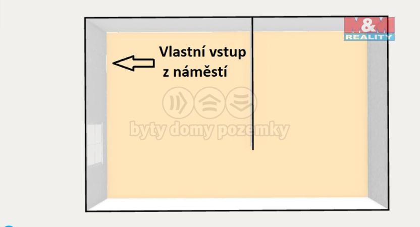 Pronájem obchodního prostoru, Stráž nad Nežárkou, náměstí Emy Destinnové, 24 m2