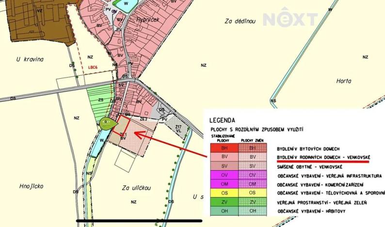 Prodej pozemku pro bydlení, Újezd, 1000 m2