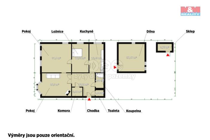 Prodej bytu 3+1, Cheb, 26. dubna, 118 m2