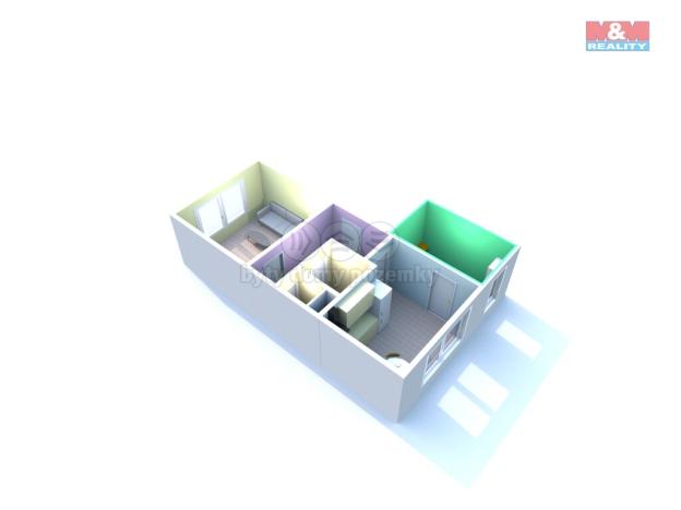 Prodej bytu 2+1, Děčín - Děčín V-Rozbělesy, Závodní, 43 m2