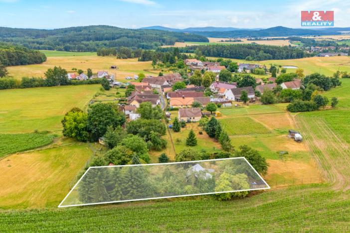 Prodej pozemku pro bydlení, Zemětice - Chalupy, 1160 m2