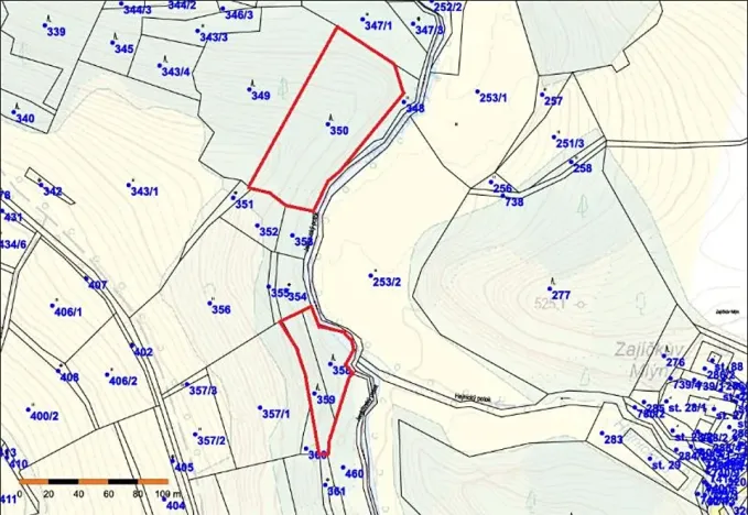 Prodej lesa, Mladé Bříště, 8461 m2