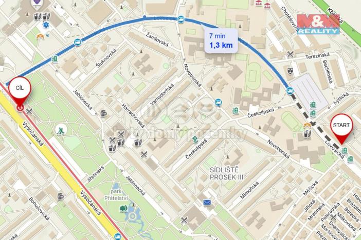 Prodej bytu 3+1, Praha - Prosek, Lovosická, 79 m2