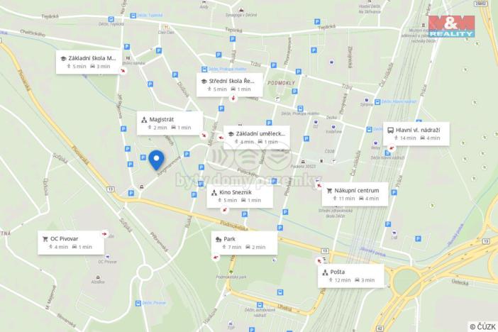 Prodej bytu 2+1, Děčín - Děčín IV-Podmokly, Jungmannova, 69 m2