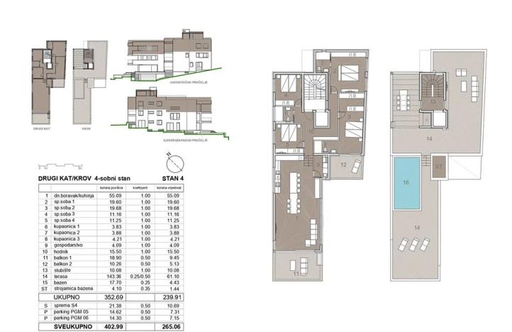 Prodej bytu 3+kk, Zadar, Chorvatsko, 74 m2