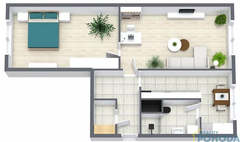 Prodej bytu 2+1, Litomyšl, Dukelská, 64 m2