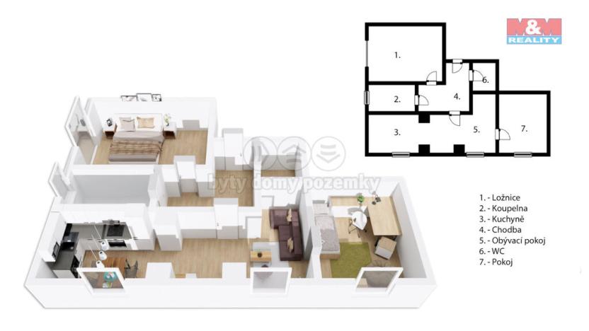 Prodej rodinného domu, Oskořínek, Slepá, 78 m2