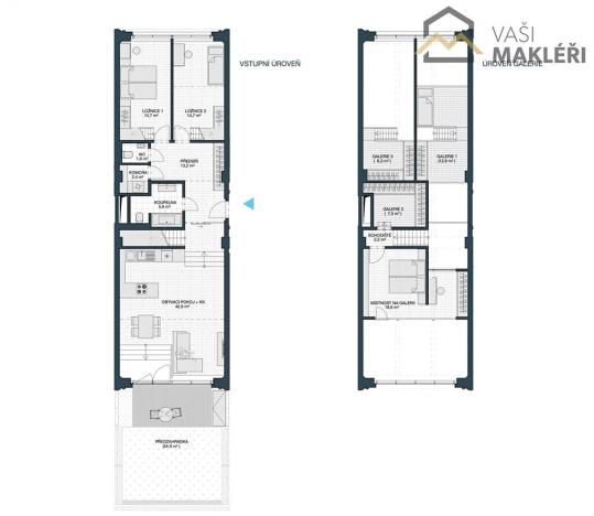 Prodej bytu 4+kk, Praha - Košíře, Naskové, 151 m2