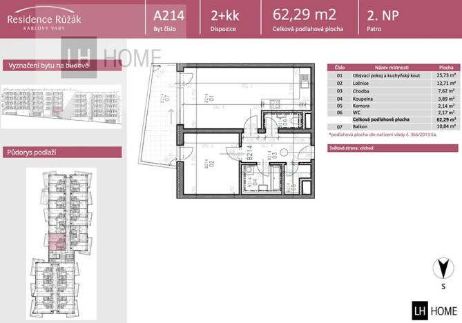 Prodej bytu 2+kk, Karlovy Vary, 62 m2