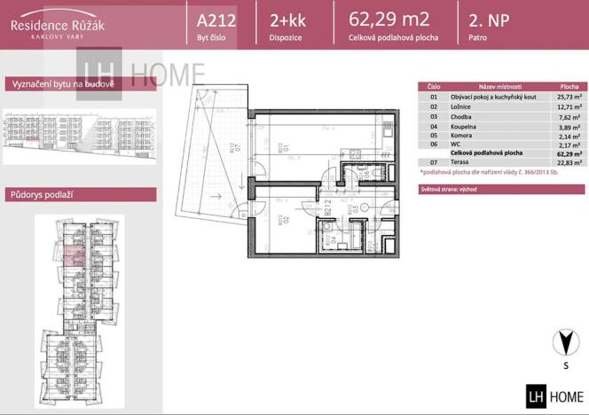 Prodej bytu 2+kk, Karlovy Vary, 62 m2
