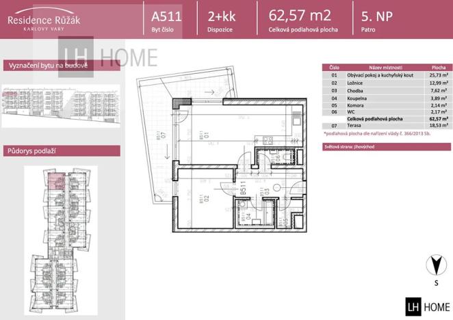 Prodej bytu 2+kk, Karlovy Vary, 62 m2
