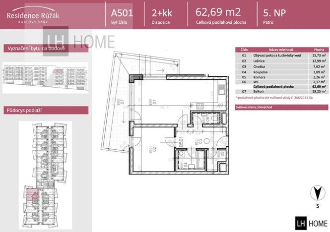 Prodej bytu 2+kk, Karlovy Vary, 62 m2