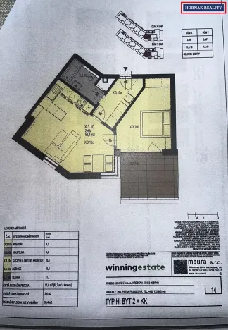 Prodej bytu 2+kk, Bučovice, U Škol, 62 m2