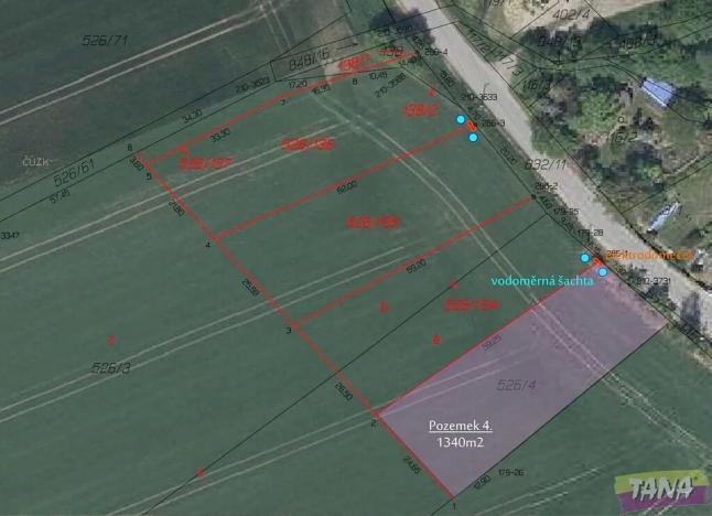 Prodej pozemku pro bydlení, Střevač, 1340 m2