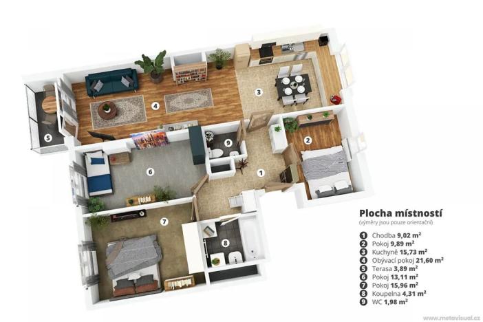 Prodej bytu 4+kk, Praha - Chodov, Divišovská, 96 m2