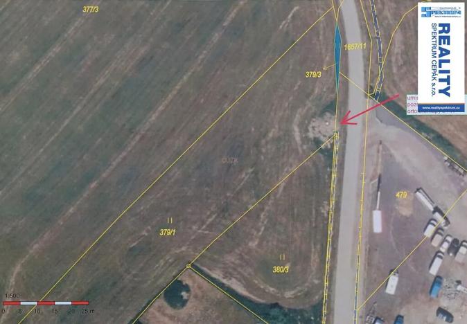 Prodej komerčního pozemku, Pištín, 3503 m2