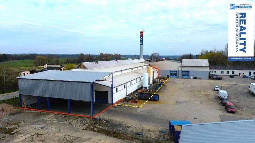 Pronájem skladu, Lišov, Hůrecká, 1768 m2