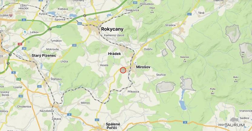 Prodej pozemku pro bydlení, Mirošov, Uxova, 8021 m2